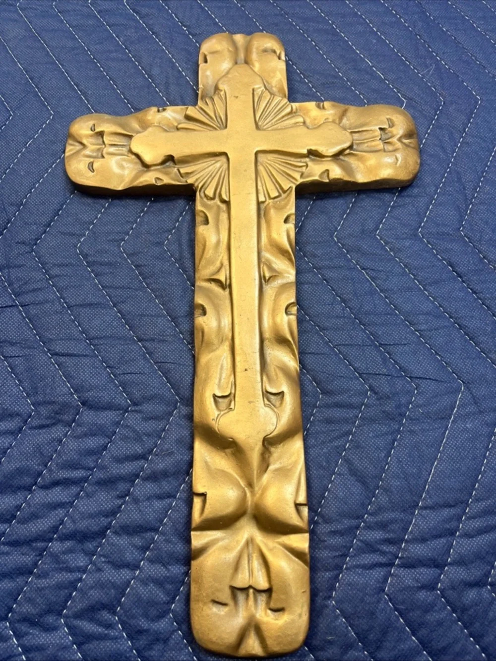 Gold Decorative Wall Cross - Classic Home Accent